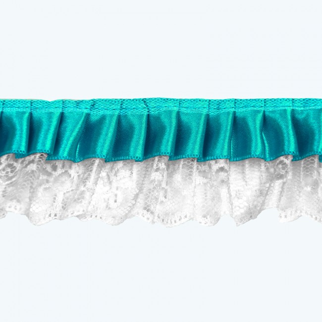 Lace Trim 1.75", 1.25", 3/4" | Aqua Lace Trim 1.75", 1.25", 3/4" | Aqua